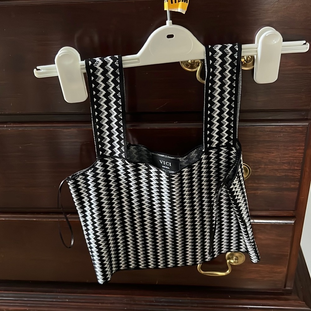Black and white bodycon set